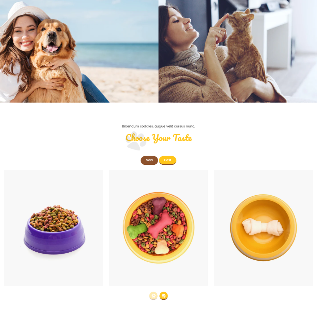 Pets Food Shopify Shopping Website