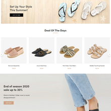 Sandals And Footwear Shoes Responsive Shopify Shopping Website