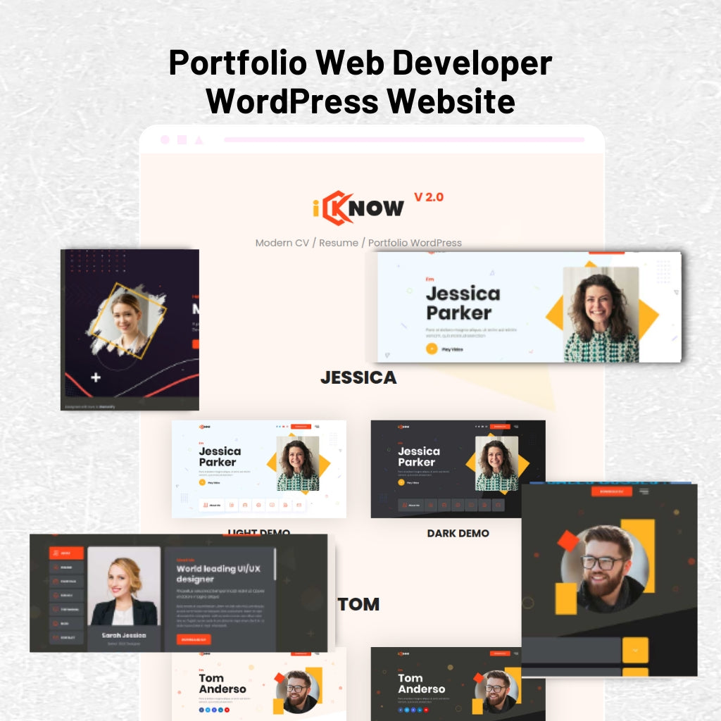 Portfolio Web Developer WordPress Responsive Website