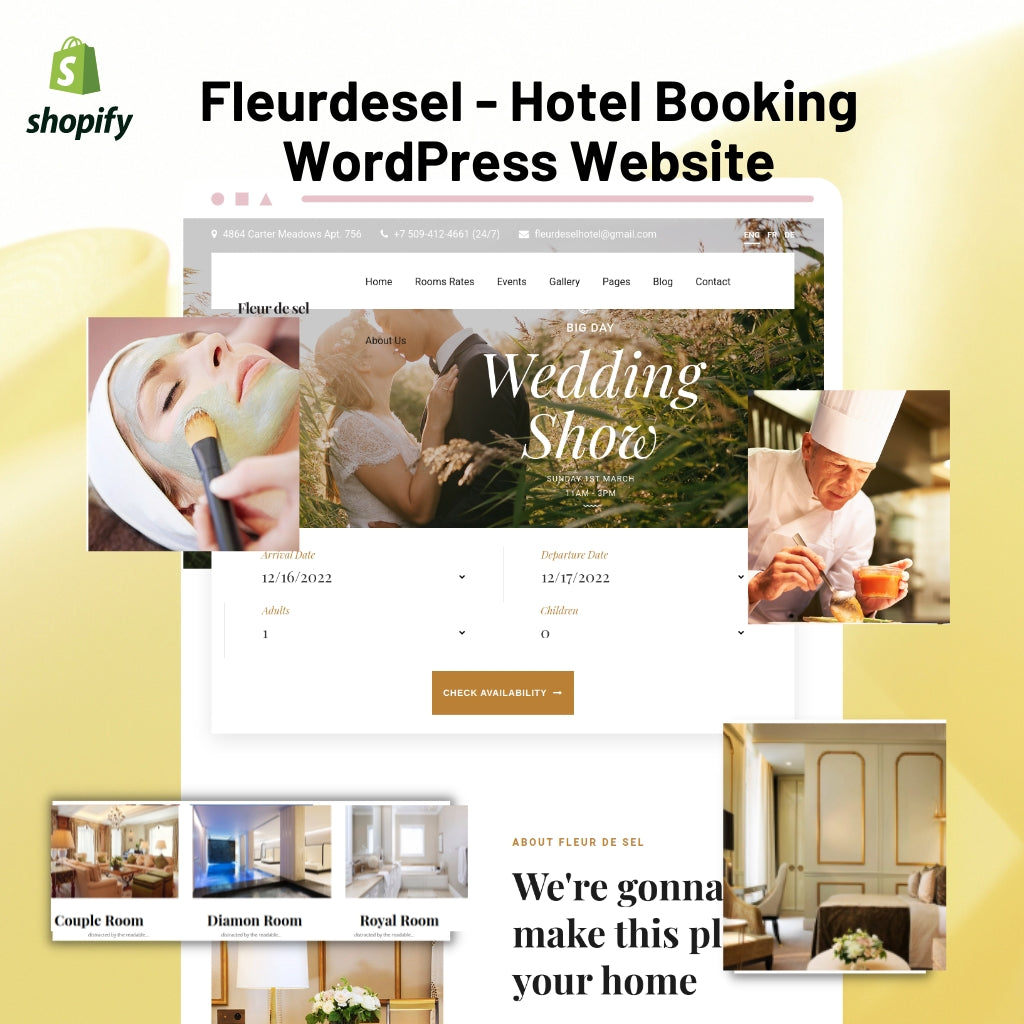 Fleurdesel - Hotel Booking WordPress  Website