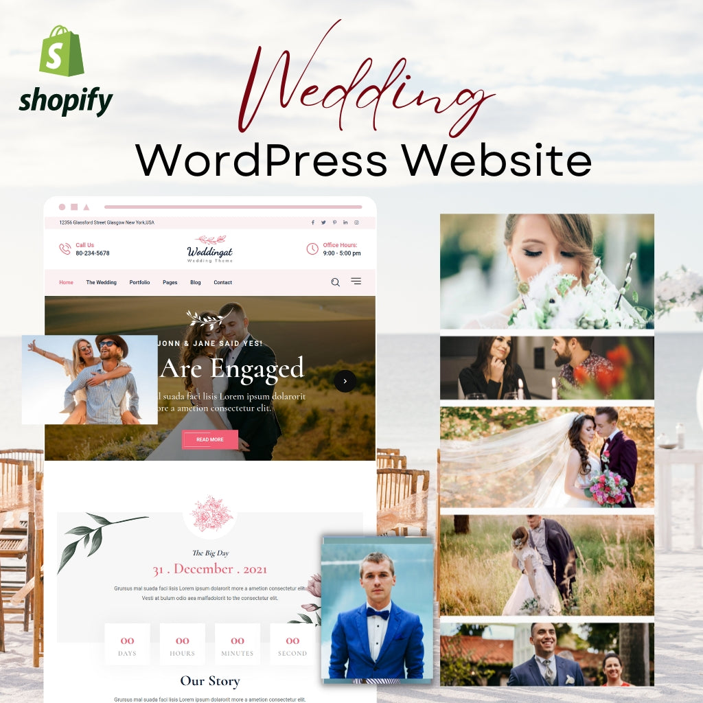 Wedding Woo-Commerce WordPress Responsive Website