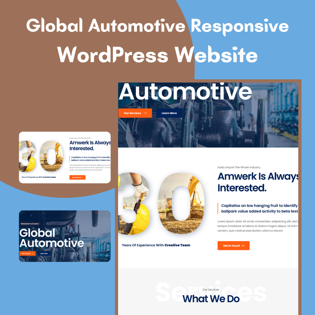 Global Automotive Responsive WordPress Responsive Website