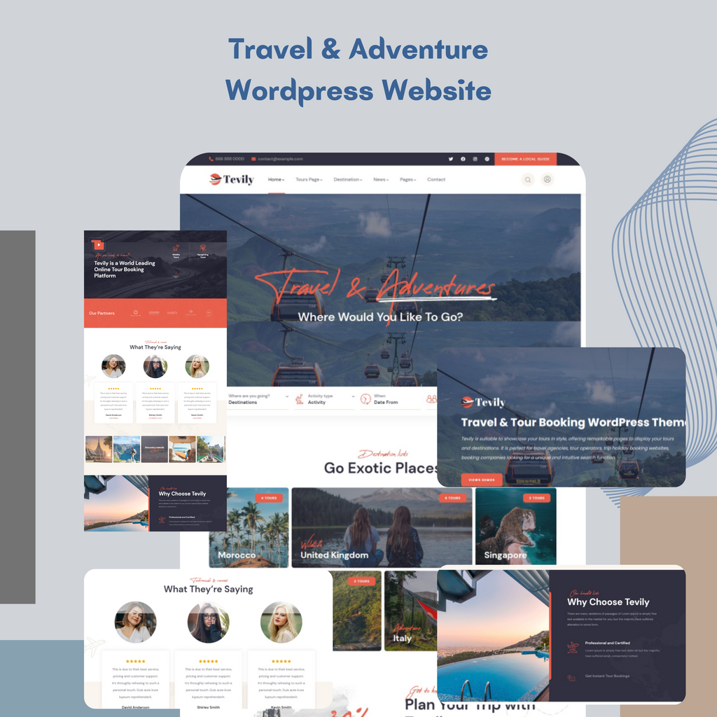 Travel & Adventure WordPress Responsive Website